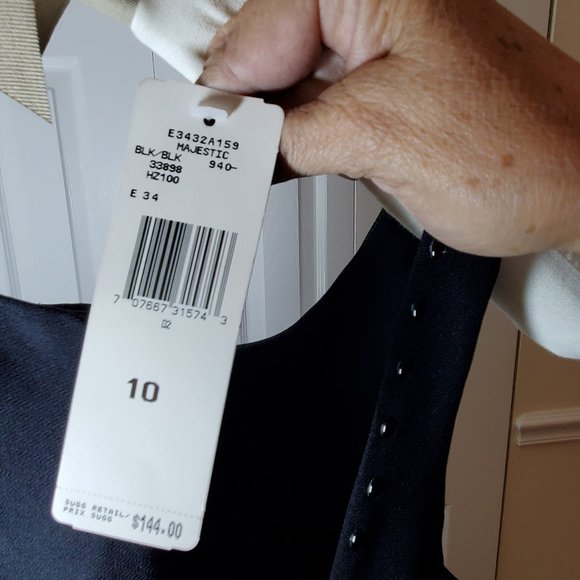 Jones New York Black Cocktail Dress - Size 10 NWT - Picture 9 of 12